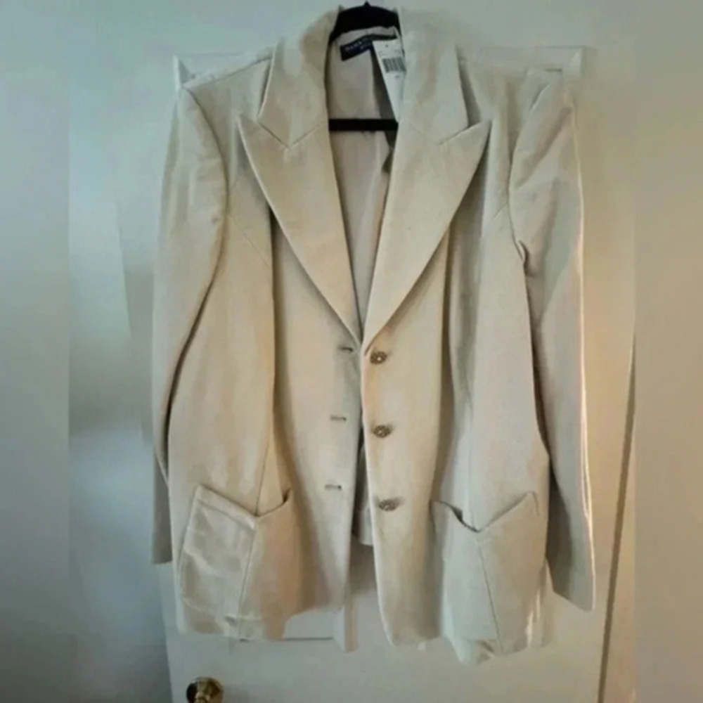 Dana Buchman Corduroy Blazer. Sand Color. Size 22. BNWT
